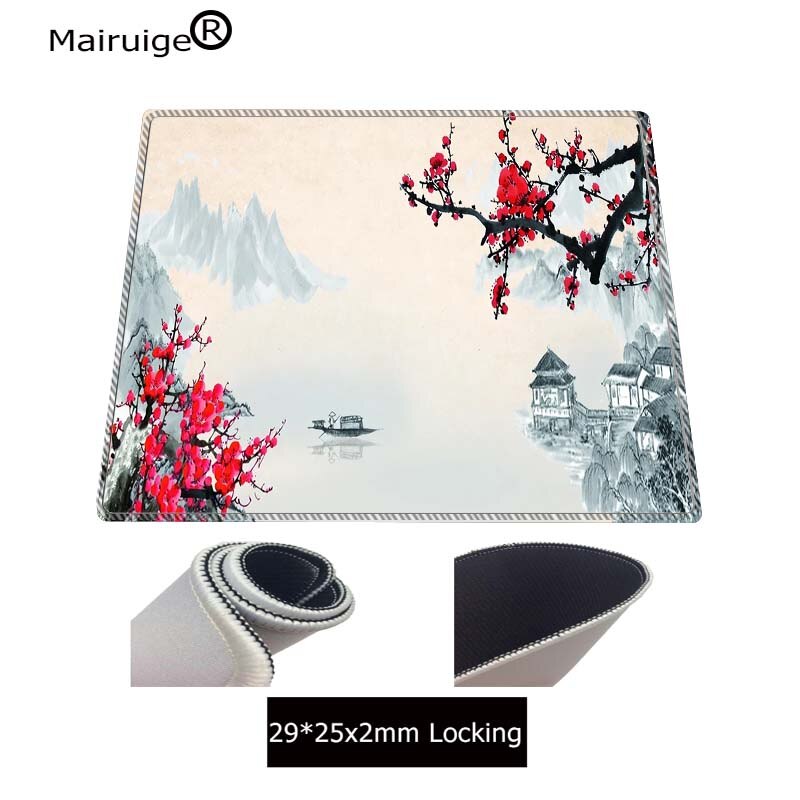 Landscape Flower Painting RGB Gaming Large Mouse Pad Gamer Led Computer Mousepad with Backlight Carpet for Keyboard Desk Mat