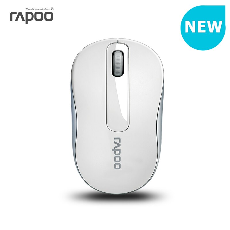 Original Rapoo 2.4G Mini Optical Wireless Mouse Reliable 1000DPI Mice with Nano USB Receiver for Computer Laptop Desktop Office