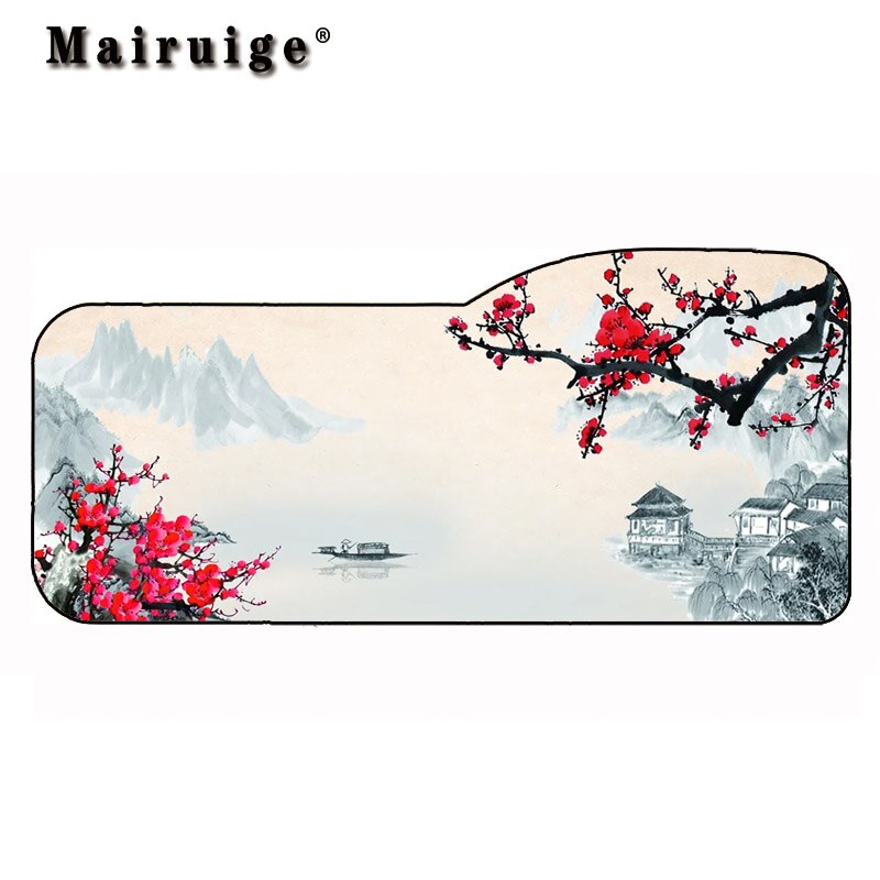 Landscape Flower Painting RGB Gaming Large Mouse Pad Gamer Led Computer Mousepad with Backlight Carpet for Keyboard Desk Mat