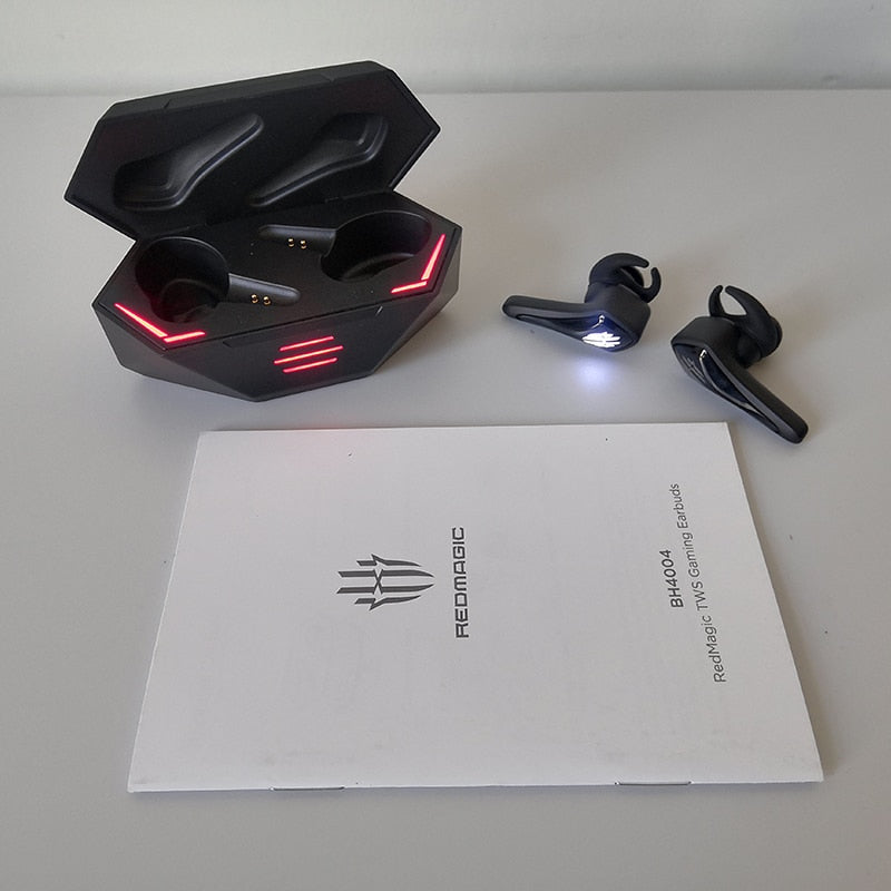 Global Version NUBAI RedMagic TWS Gaming Earphone Wireless Bluetooth Redmagic Cyberpods 4-16 hours battery life 39ms low latency