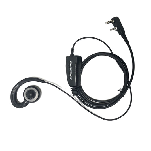 2 Pin G-Shape Headset Earpiece Mic for BAOFENG UV5R Kenwood K PG/TH/TK HYT Two Way Radio Security Walkie Talkie Accessories